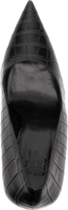GIABORGHINI Balantine 70mm leren pumps Zwart