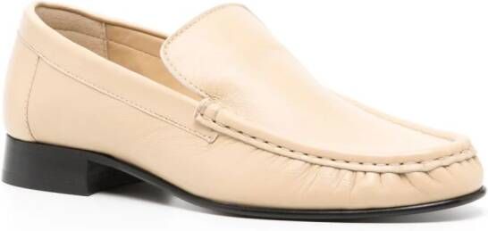 GIABORGHINI Bodil leren loafers Beige