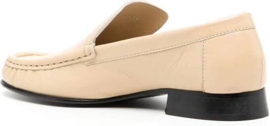 GIABORGHINI Bodil leren loafers Beige