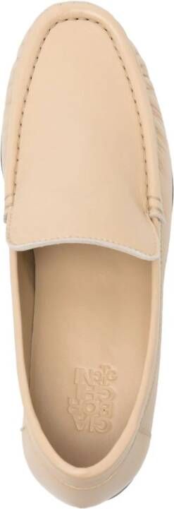 GIABORGHINI Bodil leren loafers Beige