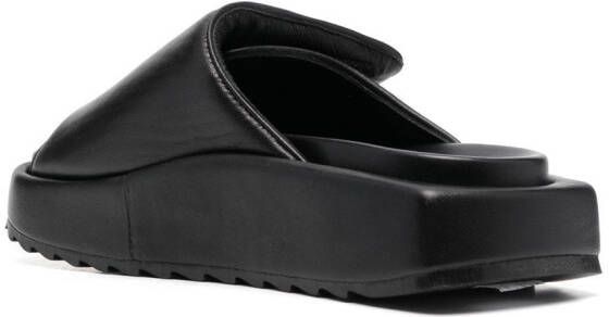 GIABORGHINI Slippers met klittenband Zwart