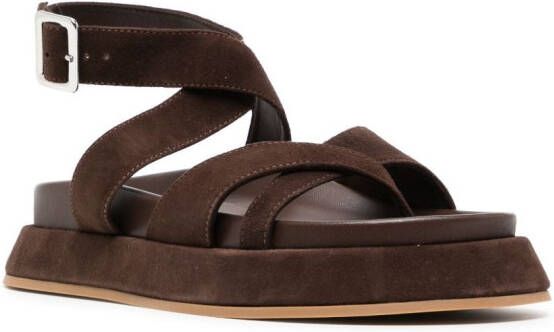 GIABORGHINI GIA RHW Rosie sandalen Bruin