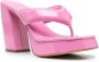 GIABORGHINI Sandalen met vierkante neus Roze - Thumbnail 2