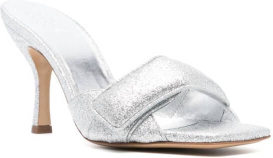 GIABORGHINI Pumps met glitters Zilver