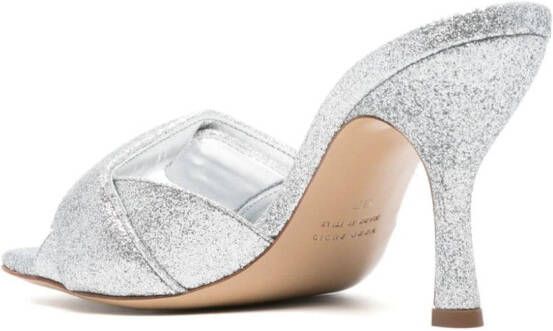 GIABORGHINI Pumps met glitters Zilver