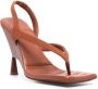 GIABORGHINI Rose slingback sandalen Bruin - Thumbnail 2