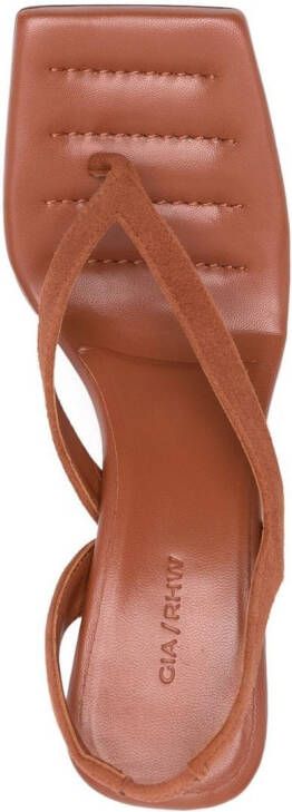 GIABORGHINI Rose slingback sandalen Bruin