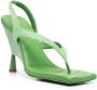 GIABORGHINI Rosie 12 leren sandalen Groen - Thumbnail 2