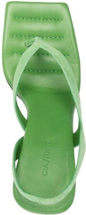 GIABORGHINI Rosie 12 leren sandalen Groen