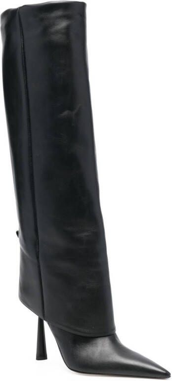 GIABORGHINI Rosie laarzen met puntige neus Zwart