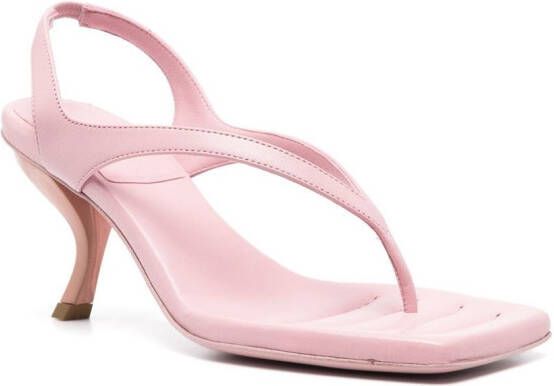 GIABORGHINI Rosie leren sandalen Roze