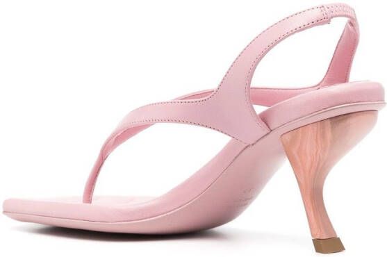 GIABORGHINI Rosie leren sandalen Roze