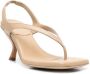 GIABORGHINI Rosie sandalen met vierkante neus Beige - Thumbnail 2