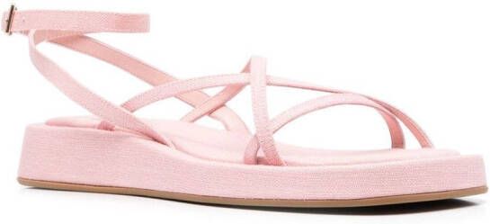 GIABORGHINI Sandalen met plateauzool Roze