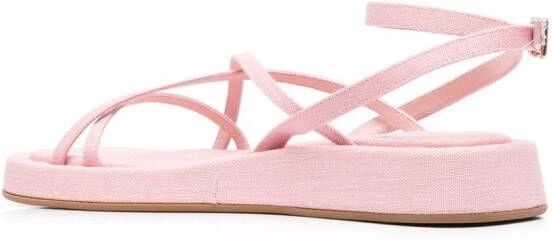 GIABORGHINI Sandalen met plateauzool Roze