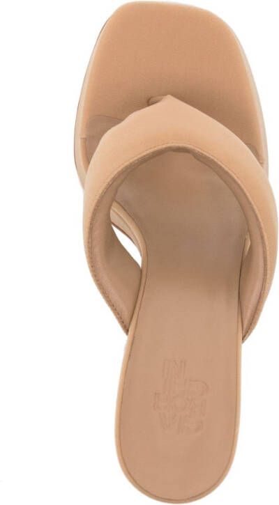 GIABORGHINI Sandalen met teenbandje Beige