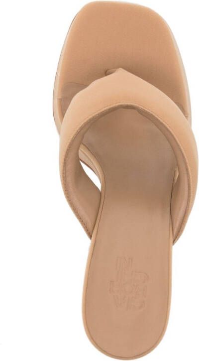 GIABORGHINI Sandalen met teenbandje Beige