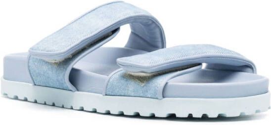 GIABORGHINI Slippers met klittenband Blauw