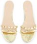 Giambattista Valli Slippers verfraaid met kristallen Goud - Thumbnail 4