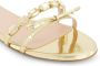 Giambattista Valli Slippers verfraaid met kristallen Goud - Thumbnail 5