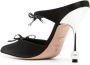 Giambattista Valli Diamond Ribbons satijnen pumps Zwart - Thumbnail 3