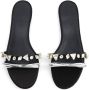 Giambattista Valli Leren sandalen Zwart - Thumbnail 3