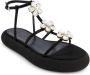 Giambattista Valli Sandalen met bloemapplicatie en plateauzool Zwart - Thumbnail 2