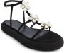 Giambattista Valli Sandalen met bloemapplicatie en plateauzool Zwart - Thumbnail 2