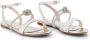 Giambattista Valli Sandalen met kristallen strik Zilver - Thumbnail 2