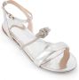 Giambattista Valli Sandalen met kristallen strik Zilver - Thumbnail 3