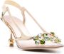 Giambattista Valli Slingback pumps met kristallen Goud - Thumbnail 2