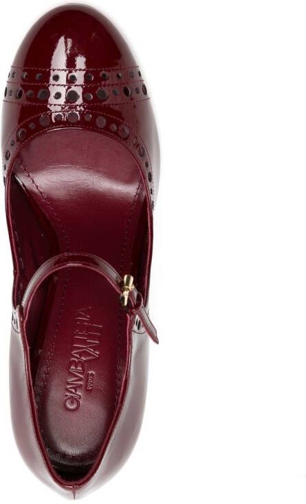 Giambattista Valli Uitgesneden pumps Rood