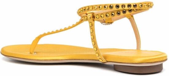 Giannico Sandalen met open neus Geel