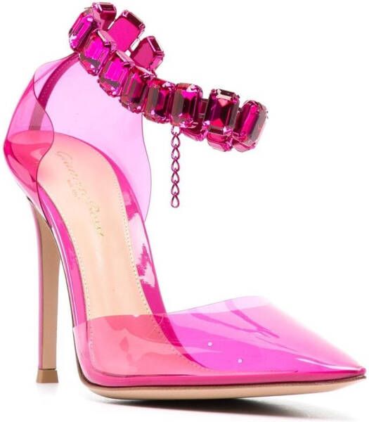 Gianvito Rossi Pumps verfraaid met kristallen Roze