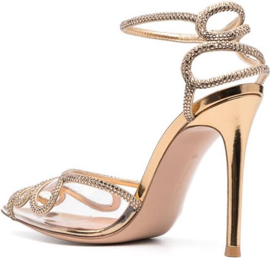 Gianvito Rossi Pumps verfraaid met kristallen Beige