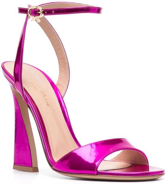 Gianvito Rossi Sandalen met gewelfde hak Roze