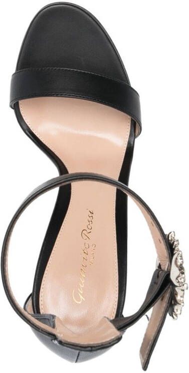 Gianvito Rossi Sandalen met verfraaide gesp Zwart