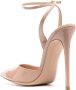 Gianvito Rossi 140mm pointed-toe leather sandals Beige - Thumbnail 3