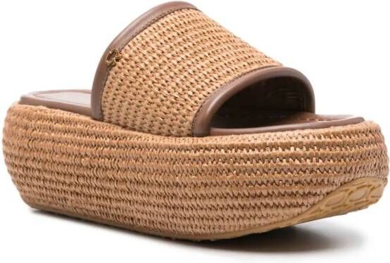 Gianvito Rossi Raffia espadrilles Bruin