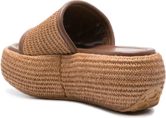 Gianvito Rossi Raffia espadrilles Bruin