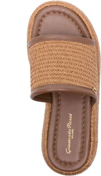 Gianvito Rossi Raffia espadrilles Bruin