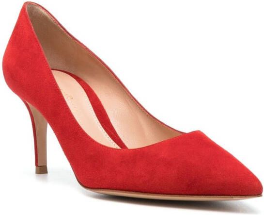 Gianvito Rossi Pumps met puntige neus Rood