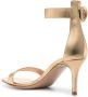 Gianvito Rossi 70mm Portofino metallic sandalen Goud - Thumbnail 3