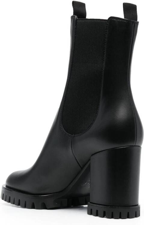 Gianvito Rossi 90mm leather ankle boots Zwart