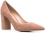 Gianvito Rossi Pumps met puntige neus Beige - Thumbnail 2