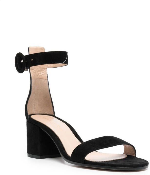 Gianvito Rossi ankle strap sandals Zwart