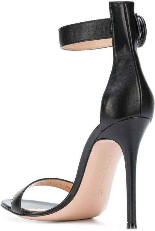 Gianvito Rossi ankle strap sandals Zwart