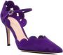 Gianvito Rossi Aura D'Orsay suède pumps Paars - Thumbnail 2