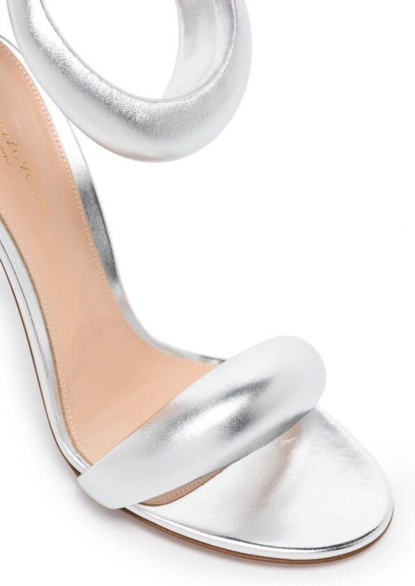 Gianvito Rossi Bijoux leren sandalen Zilver