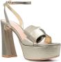 Gianvito Rossi Sandalen met strikdetail Goud - Thumbnail 2